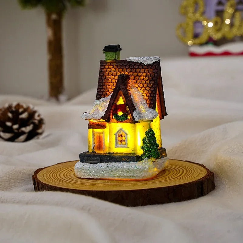 Ensemble de 6 maisons de village de Noël à LED