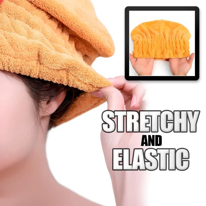 Absorbent Hair Drying Towel Wrap for Home Use