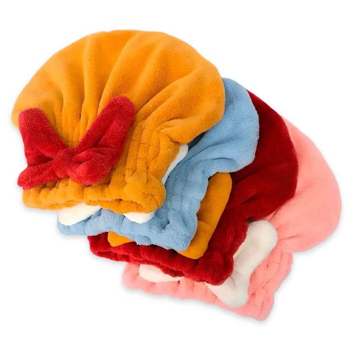 Absorbent Hair Drying Towel Wrap for Home Use
