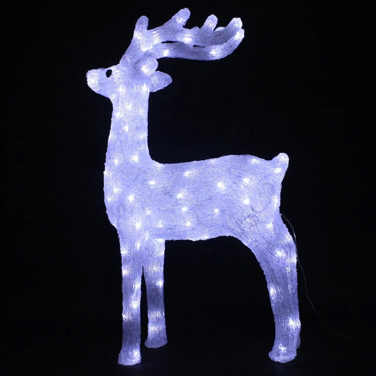 Acrylic Reindeer with LED Lights - 92 cm Height