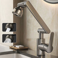 Adjustable and Flexible Kitchen Faucet with 360° Swivel Arm and Dual Water Spray Modes