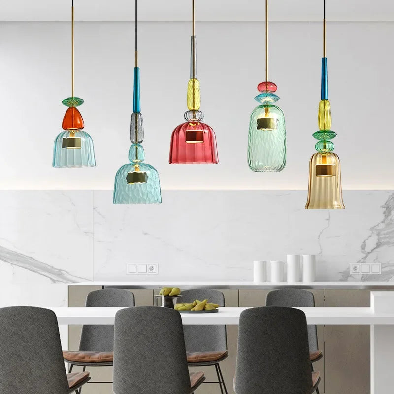 Adjustable Colorful Pendant Light