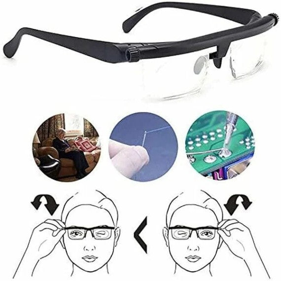 Adjustable Glasses for Near and Distant Vision - VisiFlex