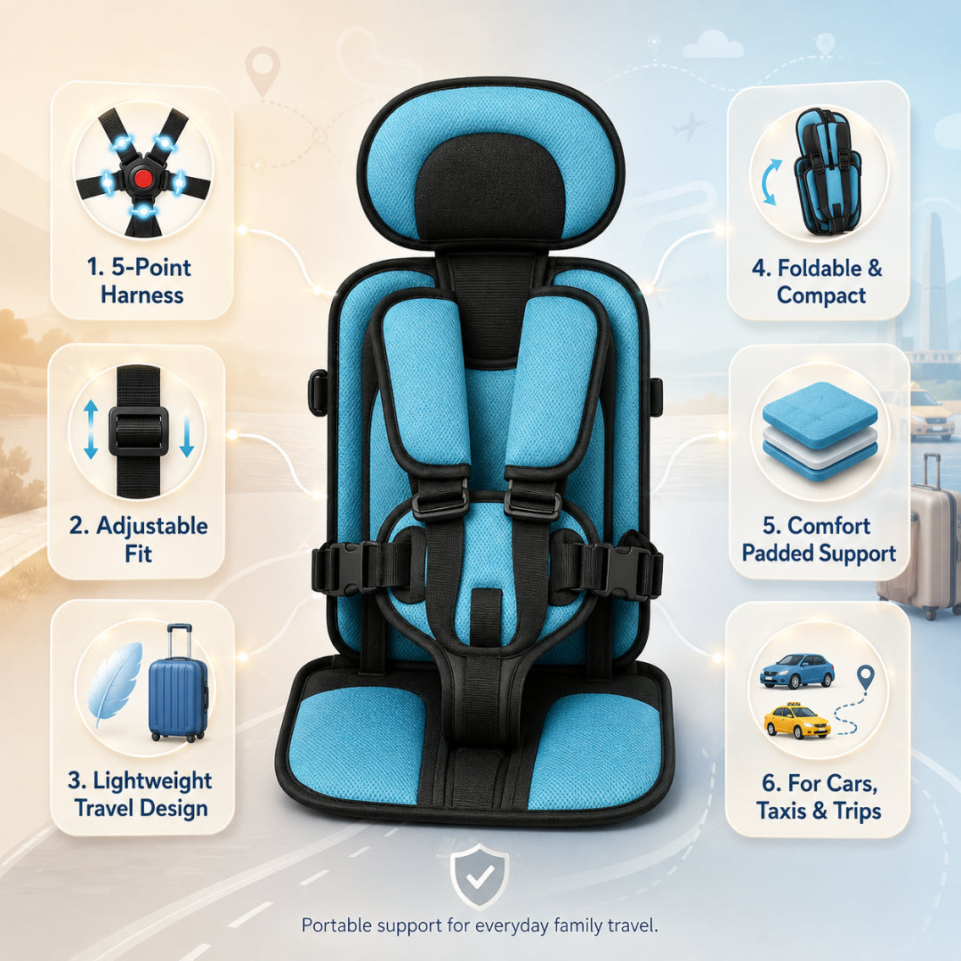 Adjustable Safety Harness Child Travel Seat