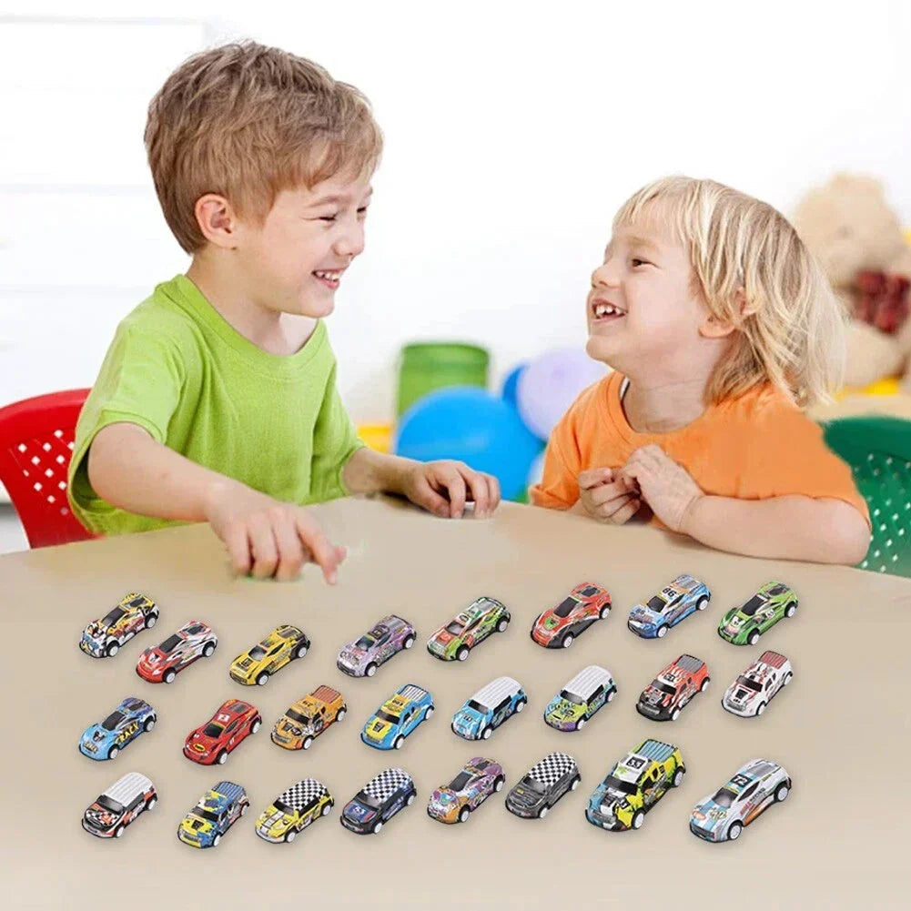 Advent Countdown Calendar | 24-Day Festive Countdown with Race Cars for Kids