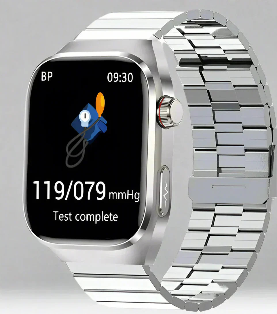 AeroPulse Health Watch Bluetooth For Blood Sugar Uric Acid ECG PPG