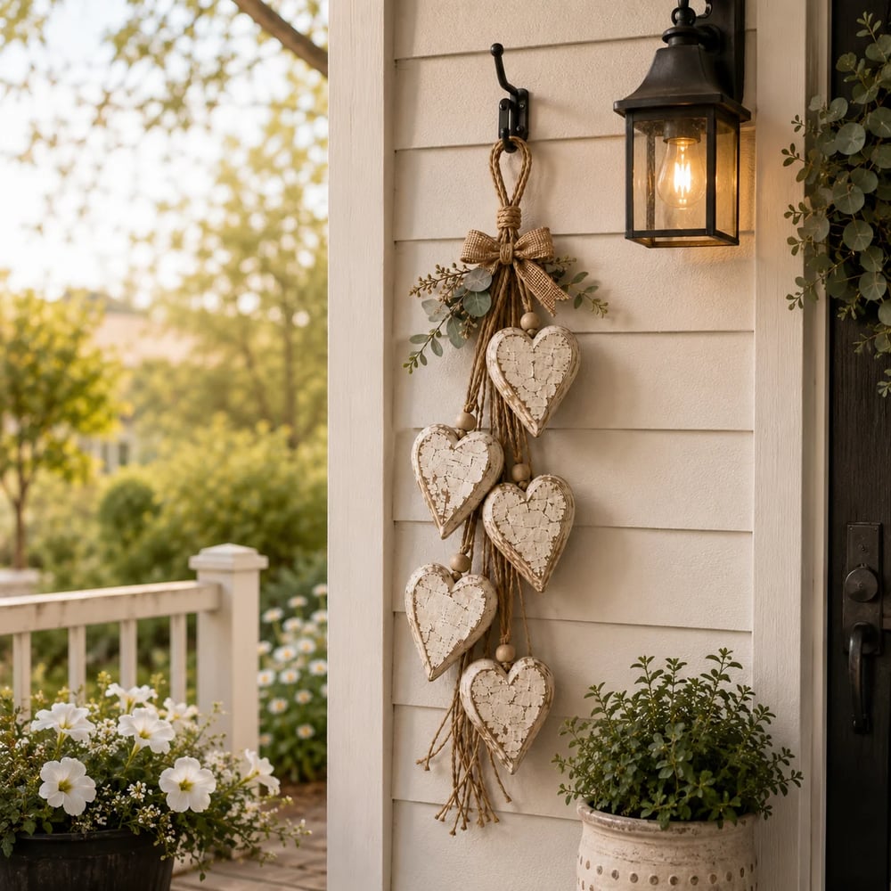 Aesthetic Wall Decor Hanging Glowing Heart Ornament