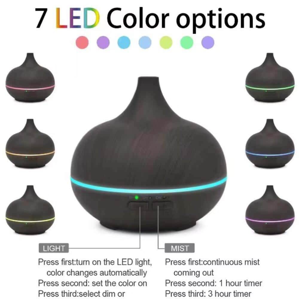 Aroma Diffuser – 500 ml with Wood-Grain Look