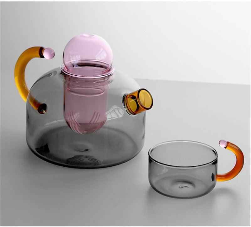 Artistic Tokyo Teapot and Cup
