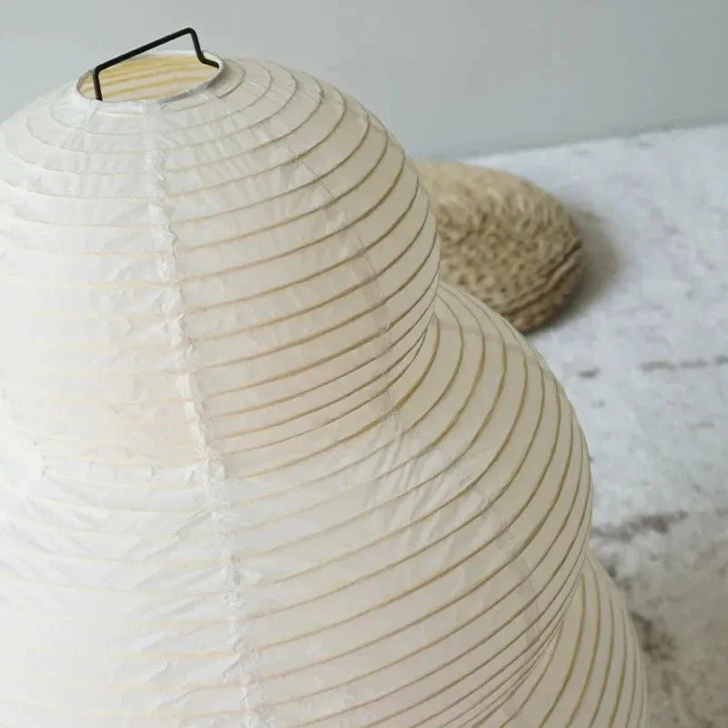 Lampadaire artistique wabi-sabi en papier de riz avec pied réglable
