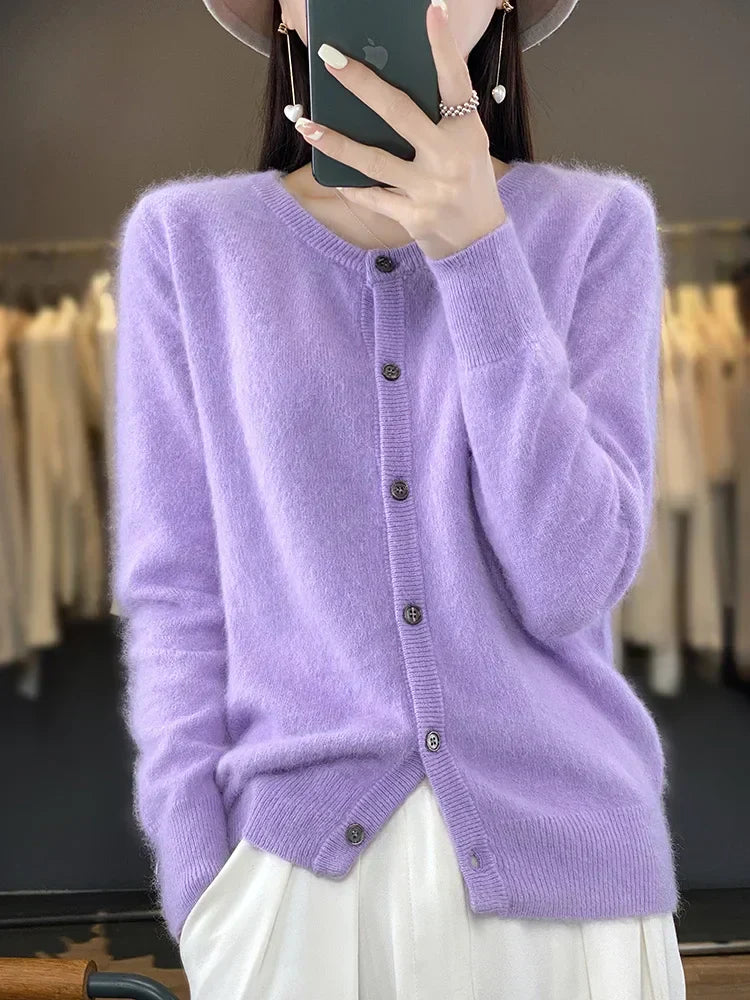 Aurea 100% Cashmere Cardigan | Pure Cashmere Sweater