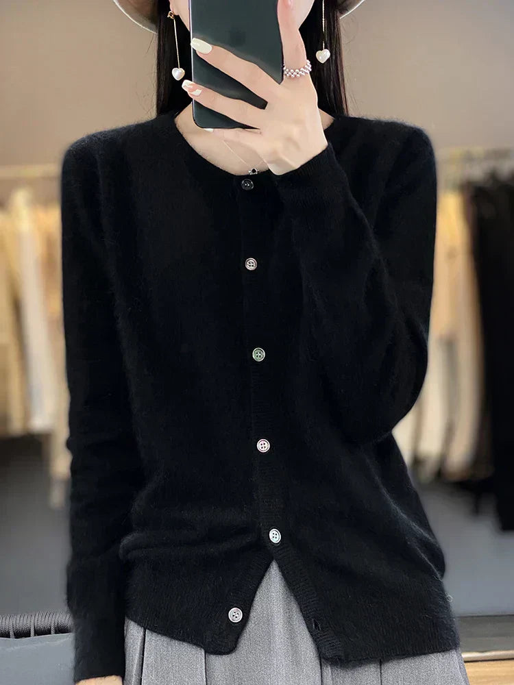 Aurea 100% Cashmere Cardigan | Pure Cashmere Sweater