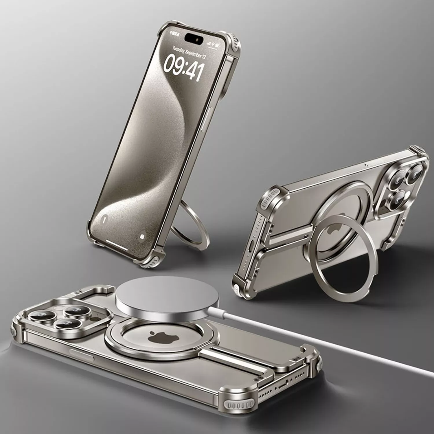 Aurex Borderless Titanium MagSafe iPhone Case Ultra Slim