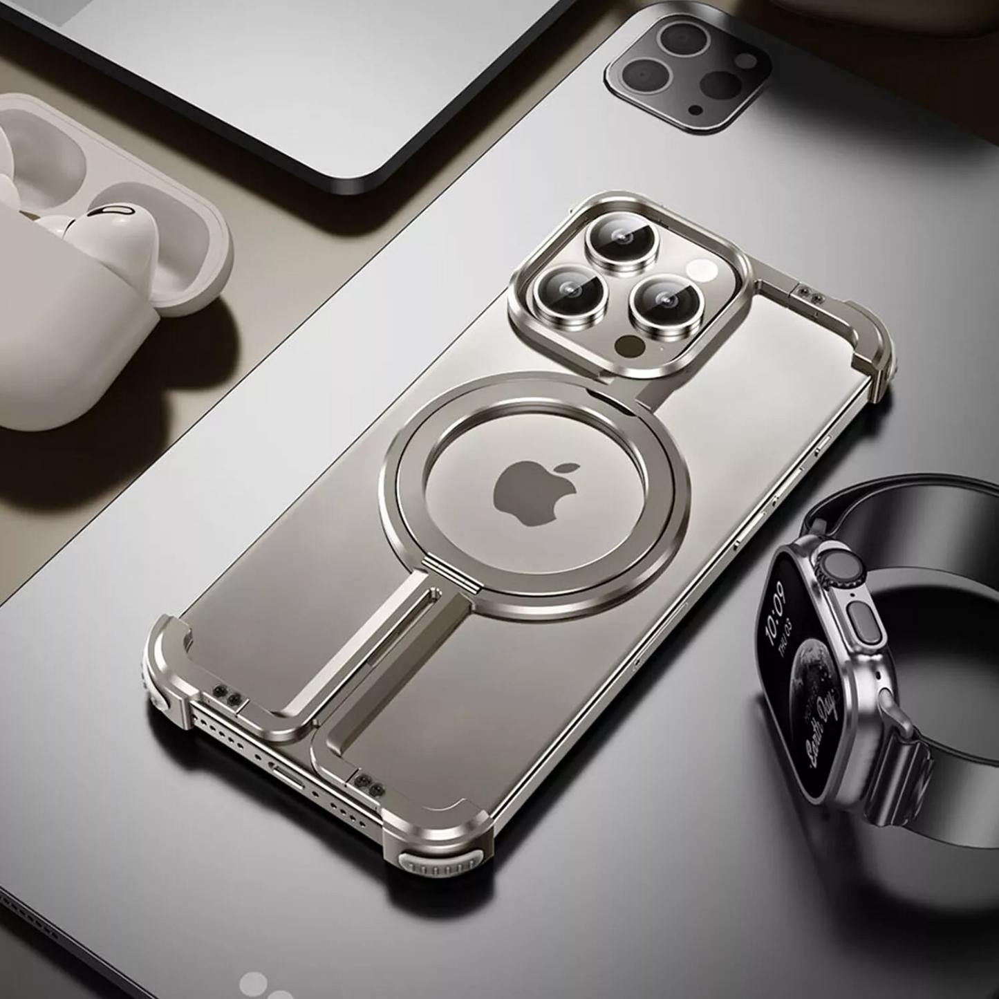 Aurex Borderless Titanium MagSafe iPhone Case Ultra Slim