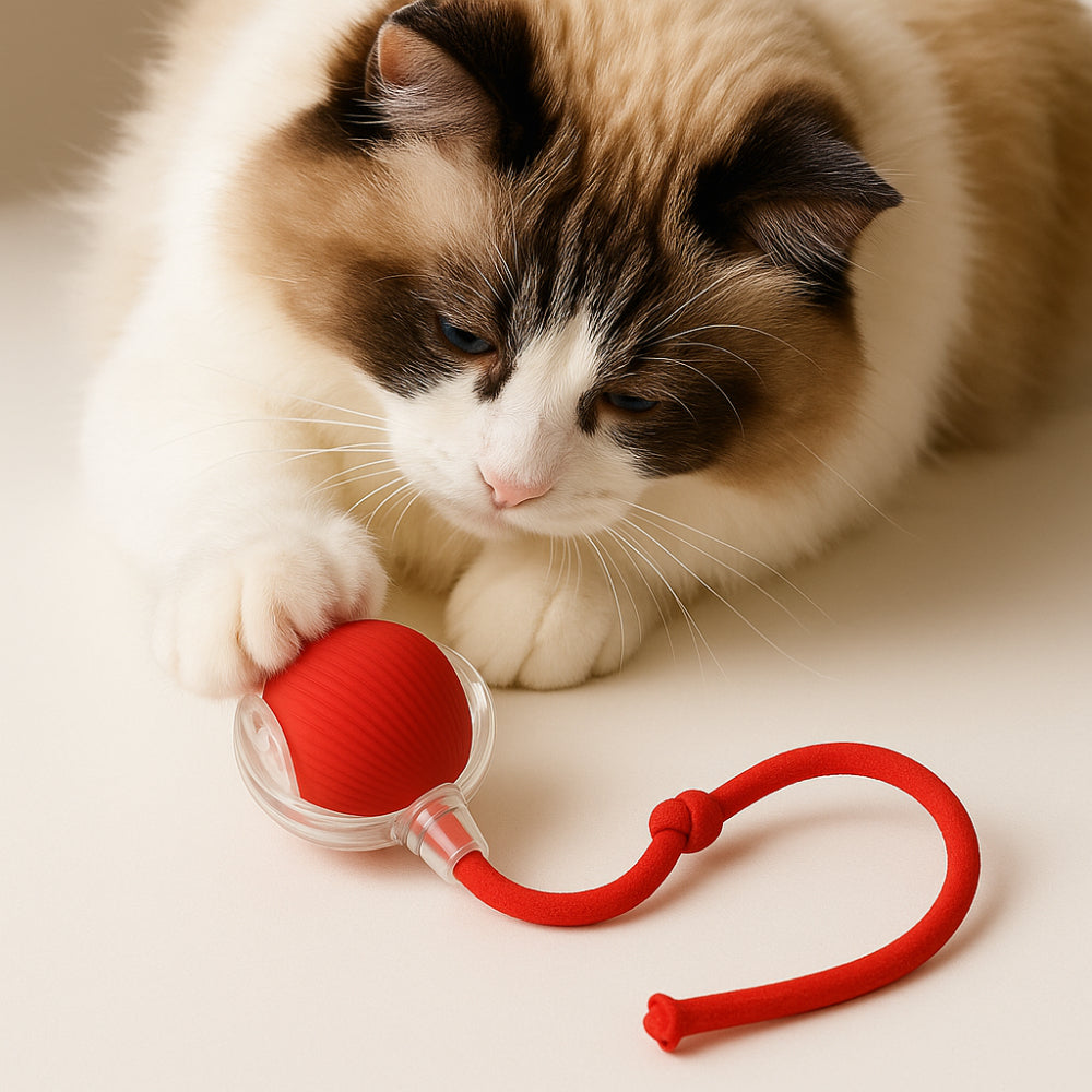 Automatic Chase Ball Cat Toy – Motorized Rolling Sphere with Unpredictable Movement