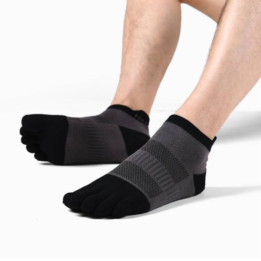 Barefoot Toe Socks | Mesh & Elastic Fiber Blend | Stretchy Unisex Everyday Socks with Individual Toes