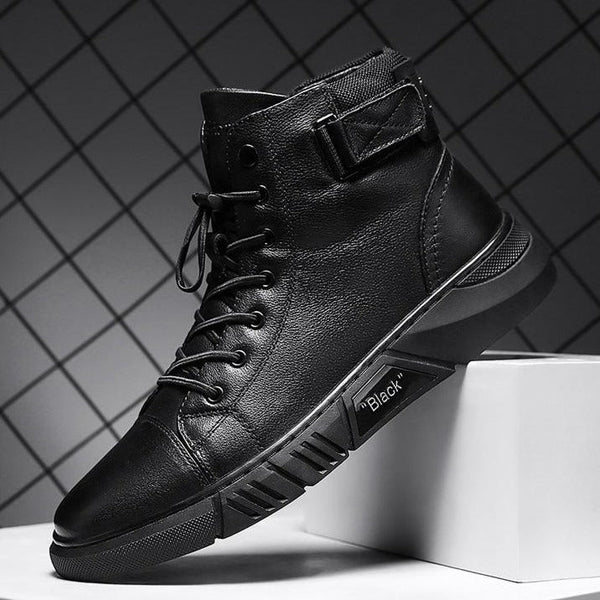 Black Handcrafted Leather Boots