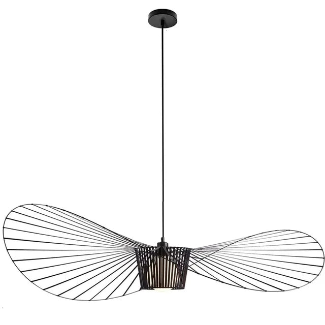 Black Hat-Shaped Pendant Lamp – Modern Elegance