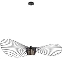 Lampe suspendue noire design chapeau - Éclairage chic