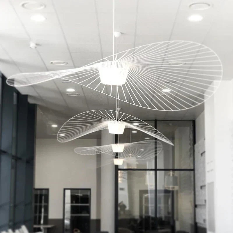 Black Hat-Shaped Pendant Lamp – Modern Elegance