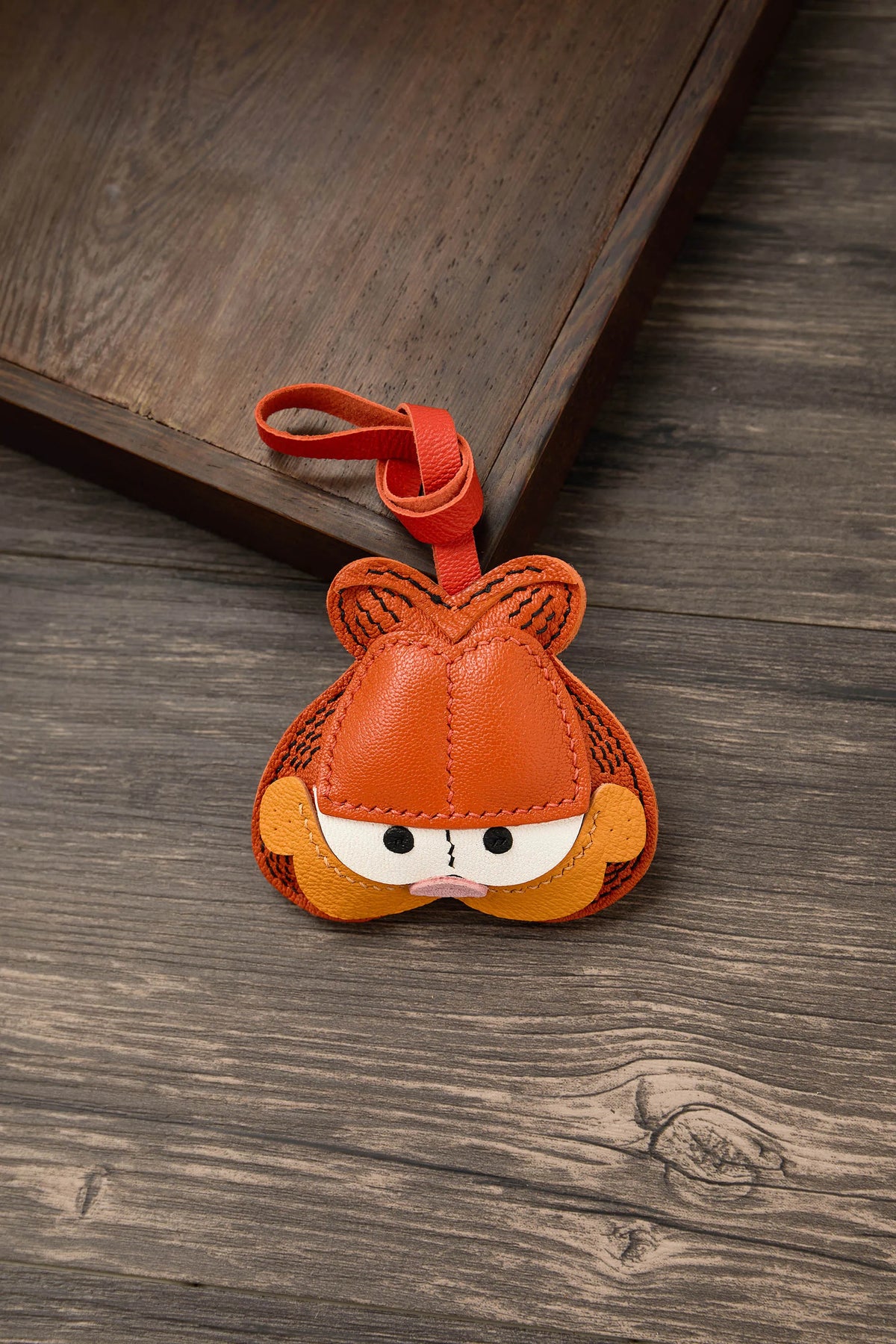 Black No-Face Leather Bag Charm & Keychain