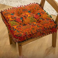 Coussin de sol brodé bohème