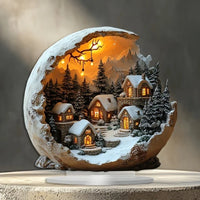 Décoration de Noël de style bohème - figurine décorative en acrylique (23x20 cm)