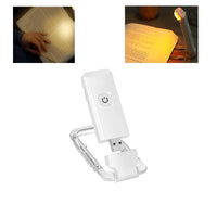 Luz de libro con clip y carga USB – Lámpara de lectura ajustable