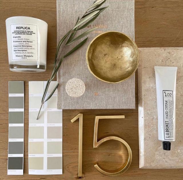 Brass House Numbers Satin Finish and Timeless Elegance