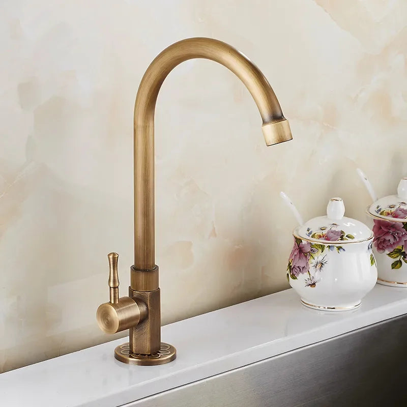 Brass Kitchen Faucet