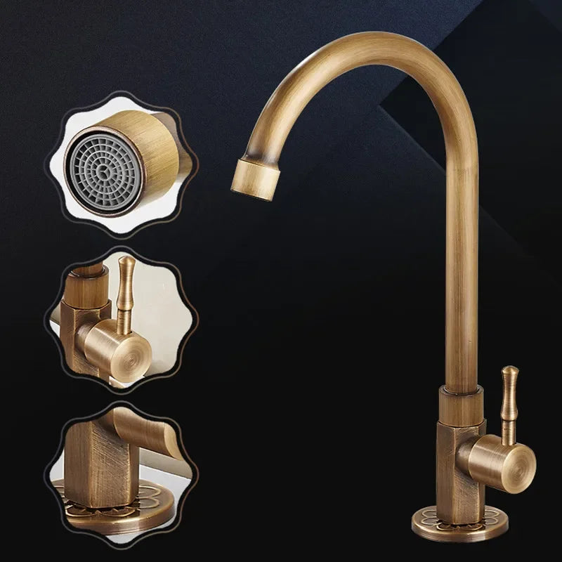 Brass Kitchen Faucet