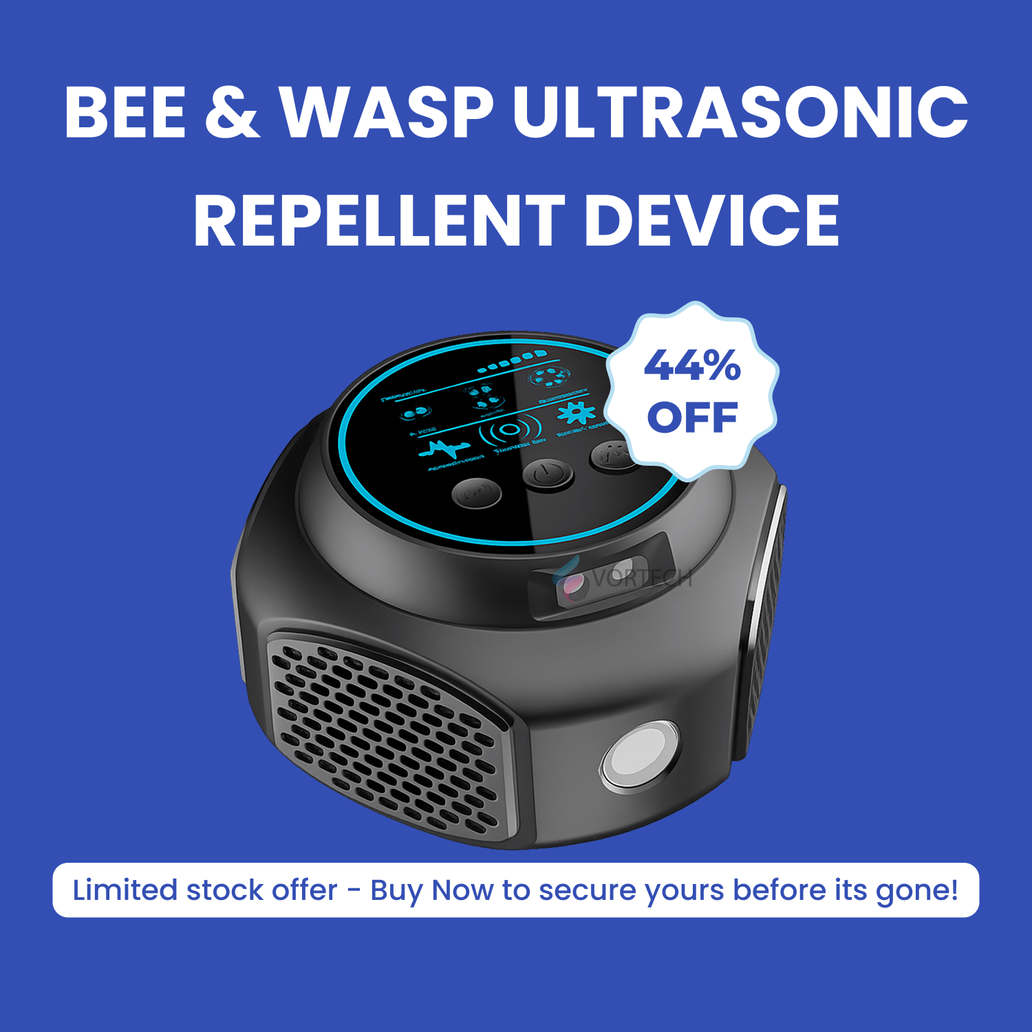 Breevo Ultrasonic Bee & Wasp Repellent For 360 Coverage