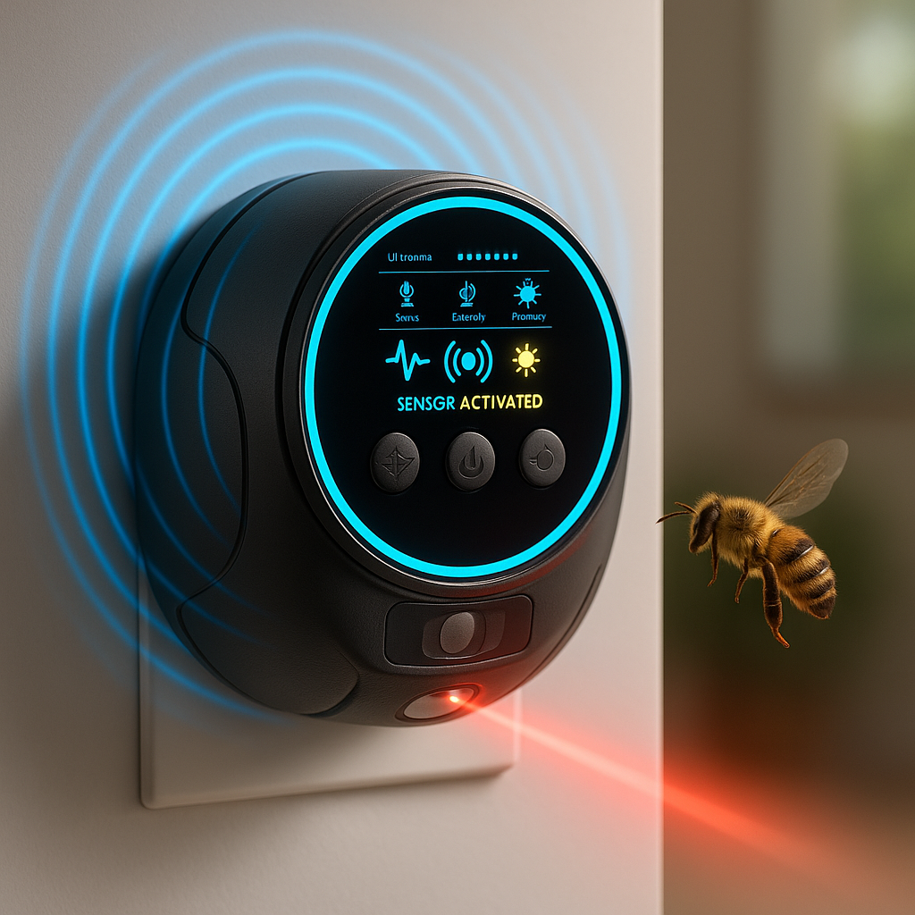Breevo Ultrasonic Bee & Wasp Repellent For 360 Coverage