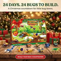 Insect Building Block Advent Calendar, 24 Bug Kits and 2 Combined Builds