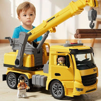 BUILDPLAY – Camion-grue jouet avec lumières et sons pour jeu imaginatif