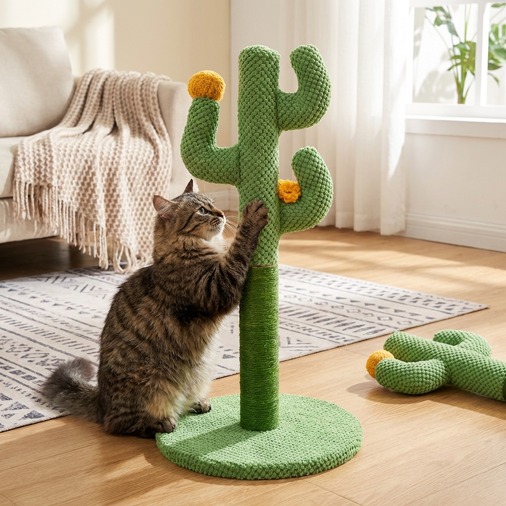 Griffoir cactus en sisal