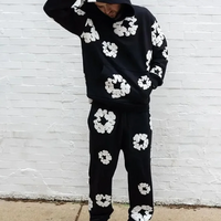 Conjunto Caleb con Capucha y Pantalones Anchos con Flores