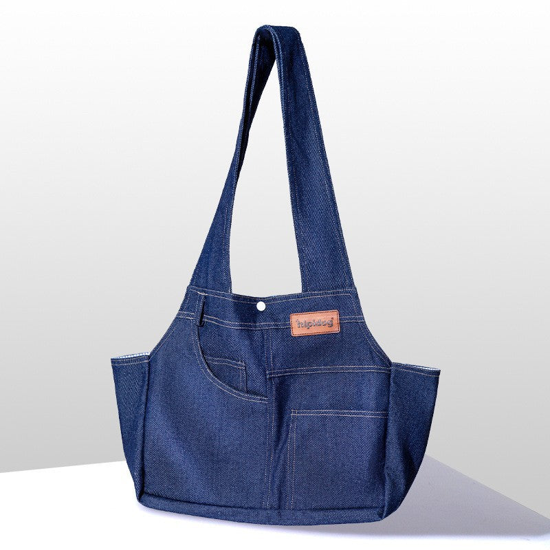 Canvas Pet Carrier Tote Bag for Cats and Small Dogs