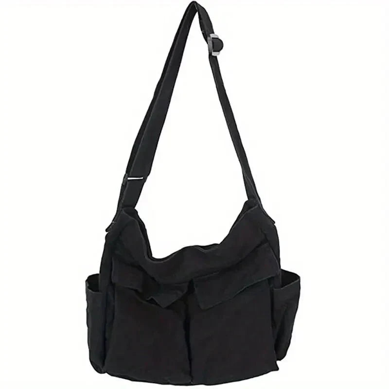 Canvas Shoulder Bag for Women – Vintage and Spacious
