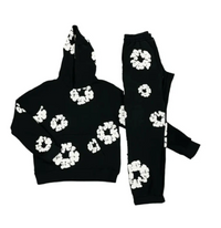 Conjunto Hoodie y Jogger Athleisure con Estampado Floral