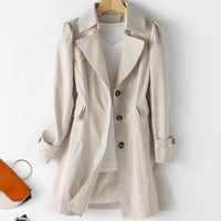 Chaqueta trench versátil para el día a día para mujer