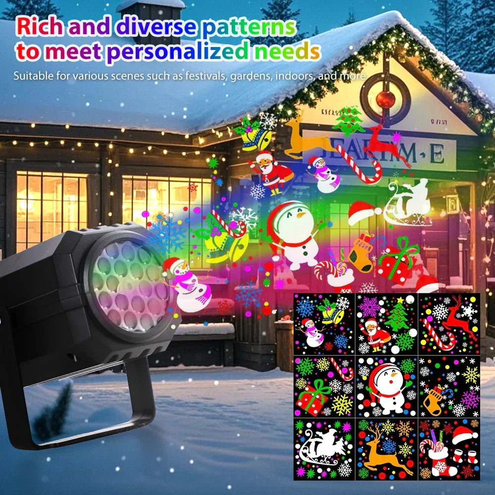 Charmant projecteur lumineux décoratif magique de Noël