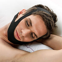 Sangle de menton anti-ronflement en néoprène respirant – réduit le ronflement et assure un sommeil confortable la nuit