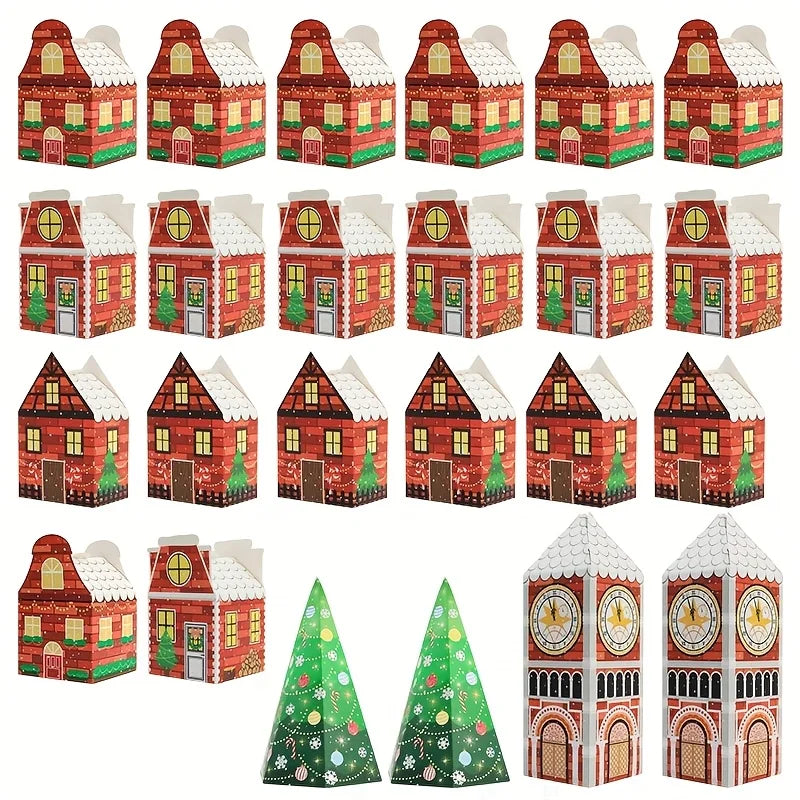 Christmas Advent Calendar Boxes – Festive Gingerbread House Packaging
