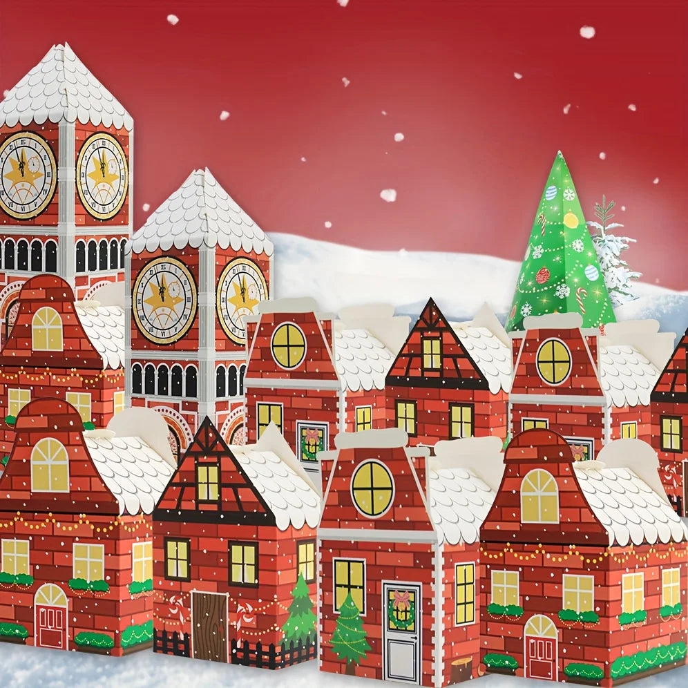 Christmas Advent Calendar Boxes – Festive Gingerbread House Packaging