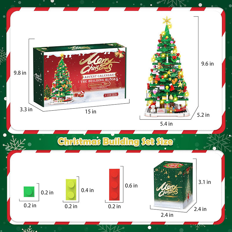 Christmas Tree Advent Calendar 2026 – DIY Holiday Decoration Building Set