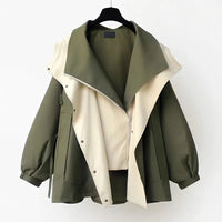 Clara - Cortavientos impermeable 3 en 1 reversible para mujer