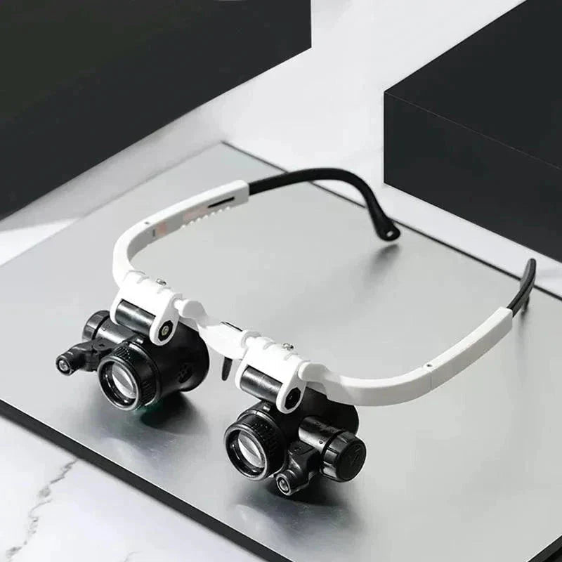 ClaritySight Pro LED Magnifier Glasses With 8x, 15x, and 23x Zoom