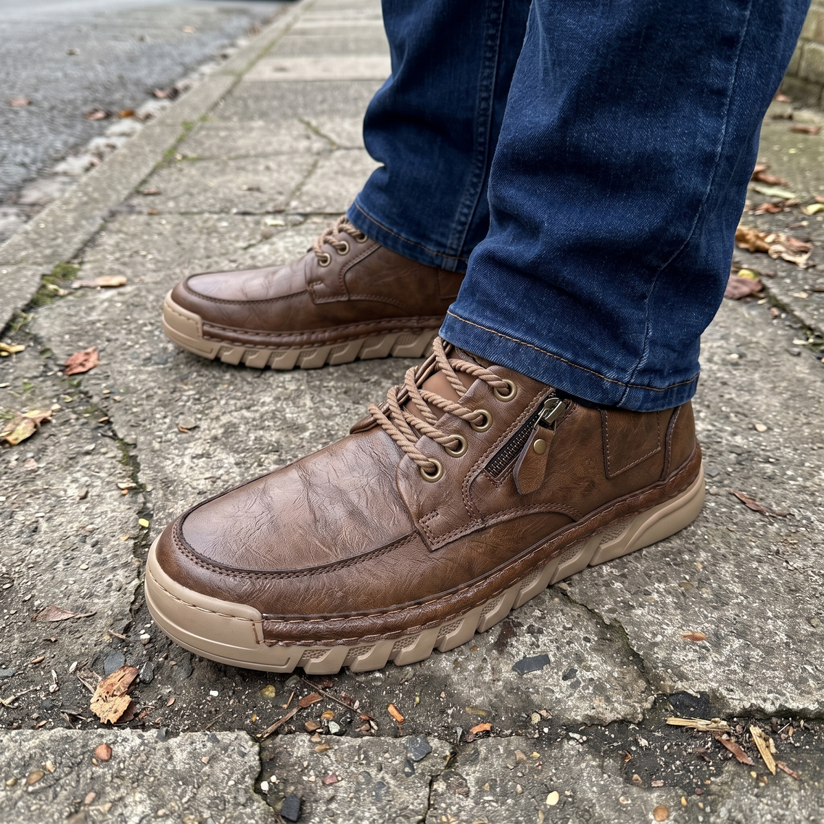 Classic Leather Casual Trainers