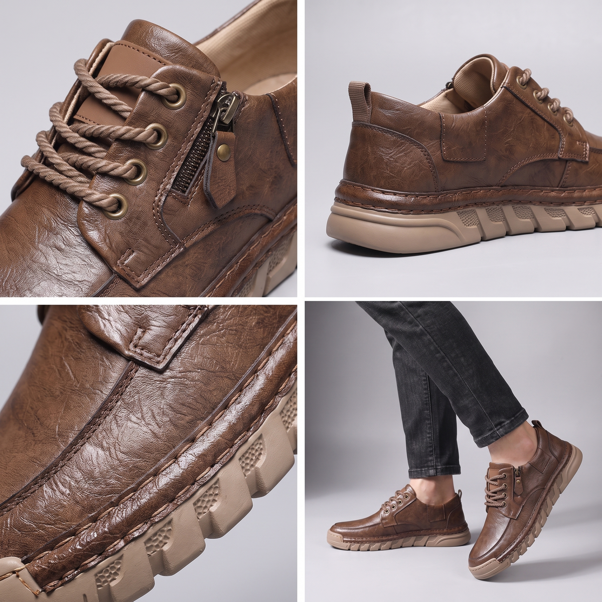 Classic Leather Casual Trainers
